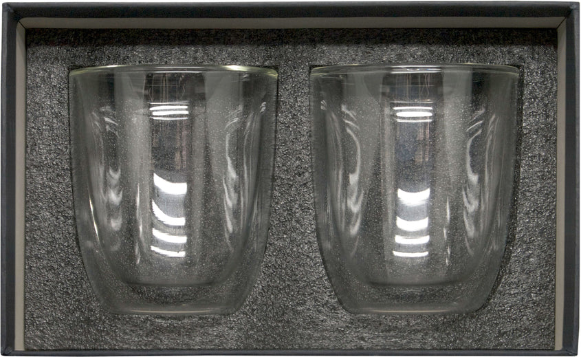 Set de vasos de vidrio "Double" T549