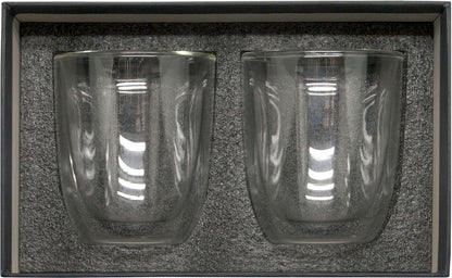 Set de vasos de vidrio "Double" T549